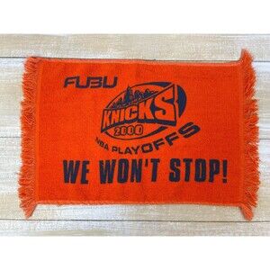 NBA FUBU New York Knicks Playoffs WE WON'T STOP Rally Hand Towel 2000